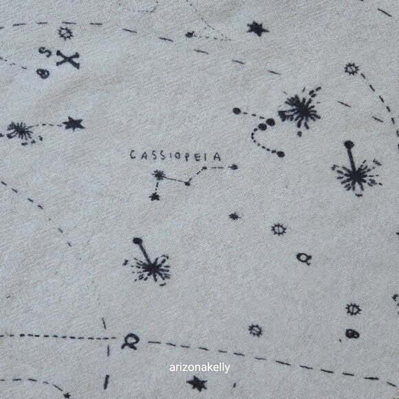Wool Constellation Astrology Scarf Stars Celestial - Picture 3 of 14